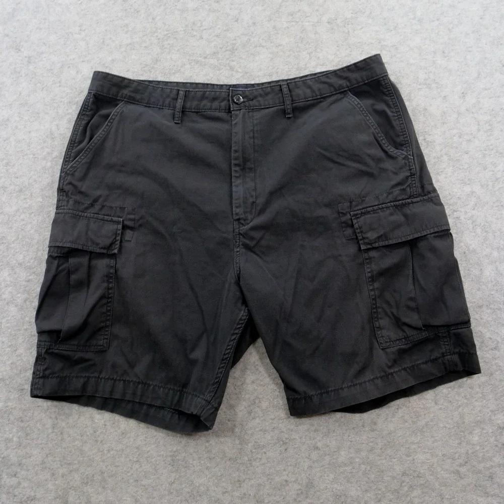 Levis Mens  Shorts 42 Black Cotton Carrier Cargo Utility Workwear Flap Pockets